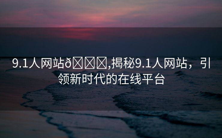 9.1人网站🔞,揭秘9.1人网站，引领新时代的在线平台