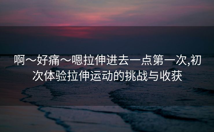 啊〜好痛〜嗯拉伸进去一点第一次,初次体验拉伸运动的挑战与收获